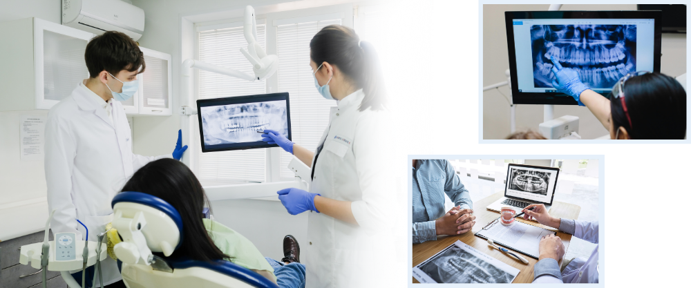 入れ歯の説明風景